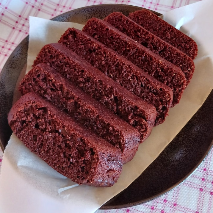 炊飯器で　ふわふわのチョコレートパンケーキ